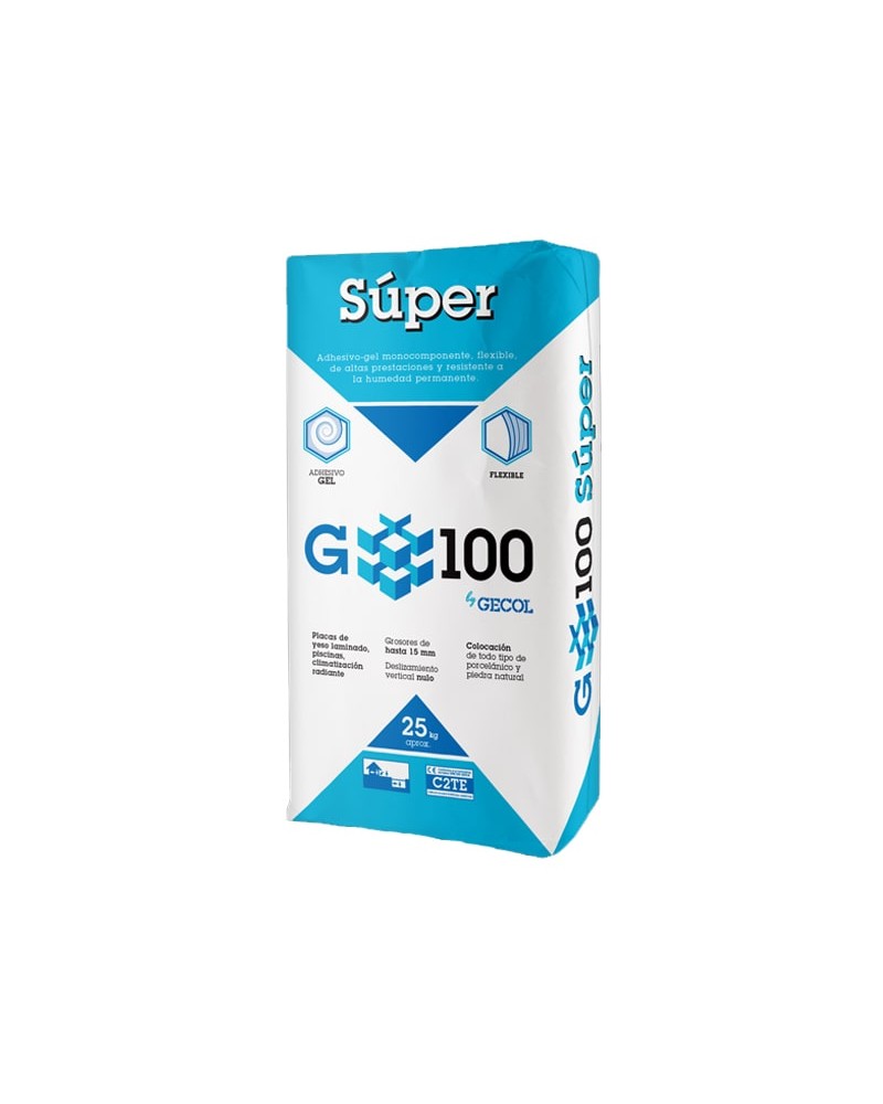 Colle G100 SUPER C2ET blanche sac de 25kg