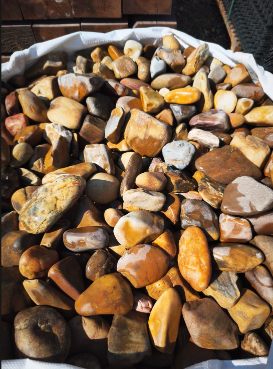 Galet Riviere silice multicouleur 60-90 mm BIGBAG / 1000 kg