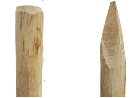 Poteau acacia rond diam. 8-10 cm