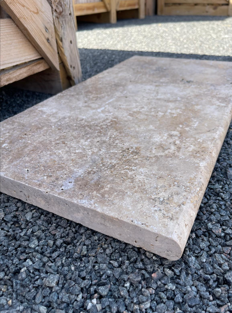 Margelle bord arrondi 33 cm x 61 cm x 3 cm